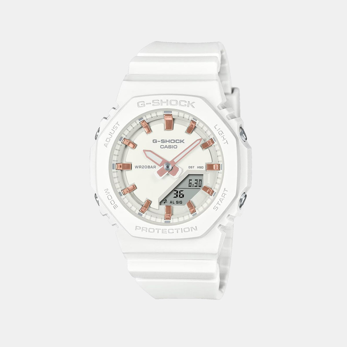 G-Shock Women Quartz White Dial Analog-Digital Resin Watch G1700