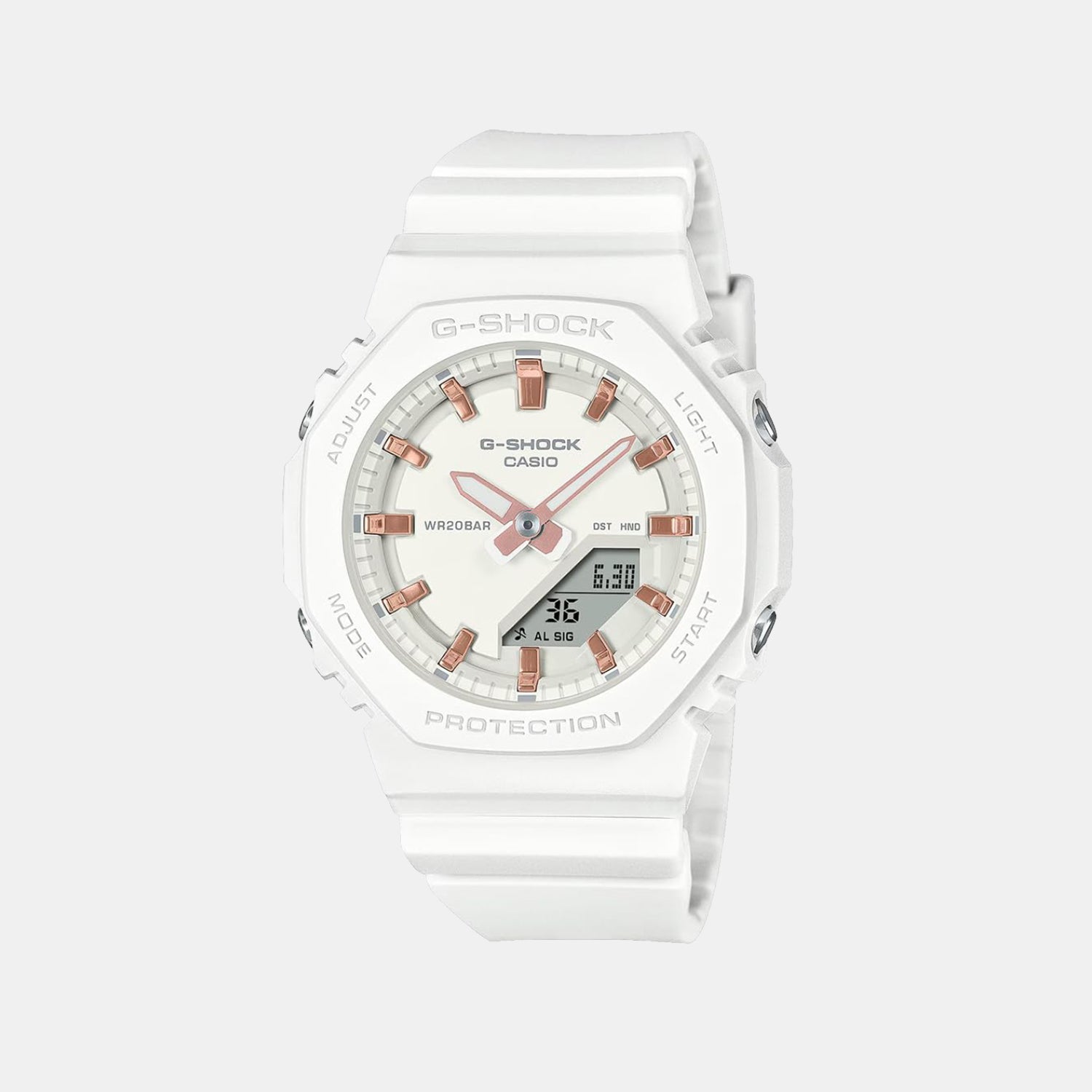 G-Shock Women Quartz White Dial Analog Resin Watch G1700