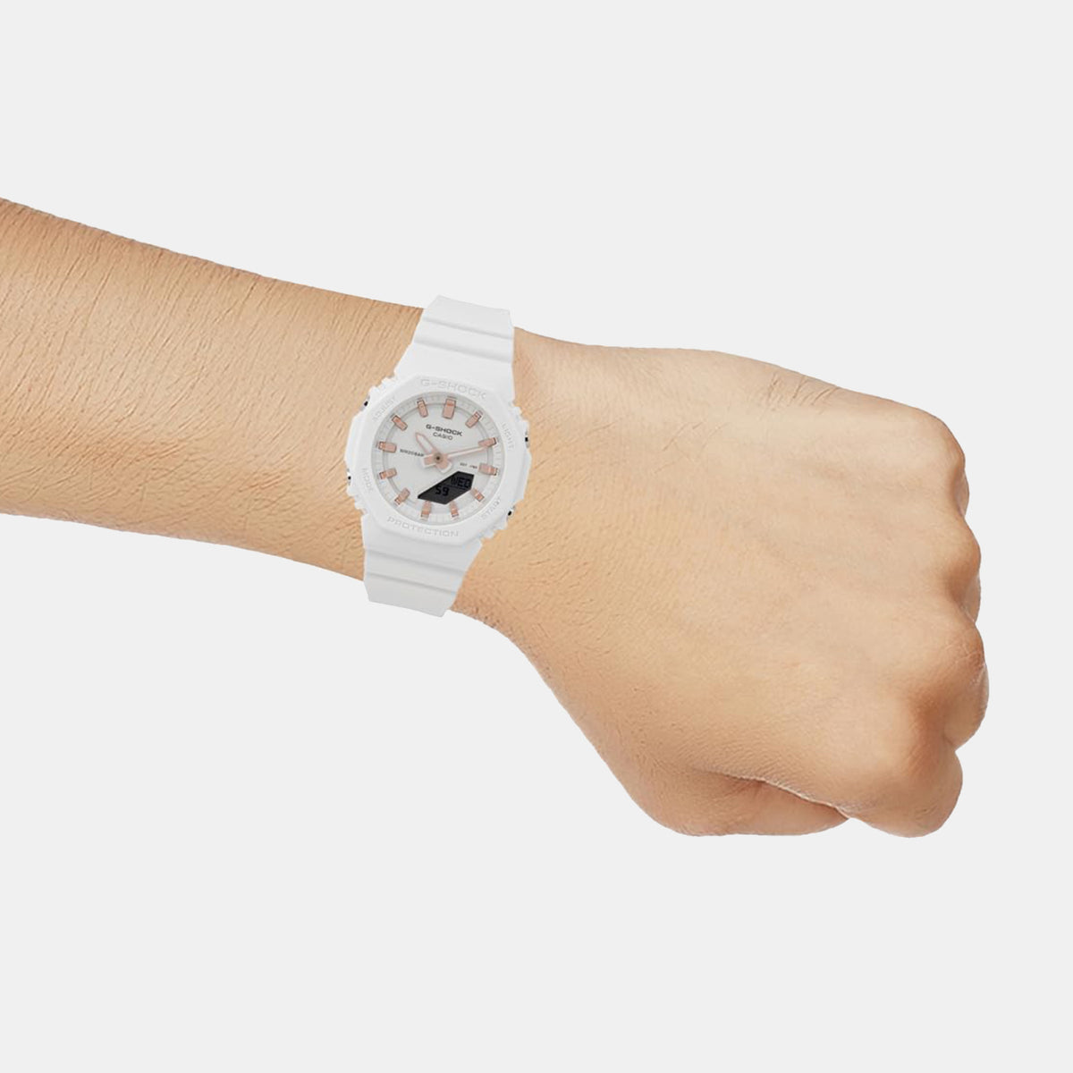 G-Shock Women Quartz White Dial Analog-Digital Resin Watch G1700