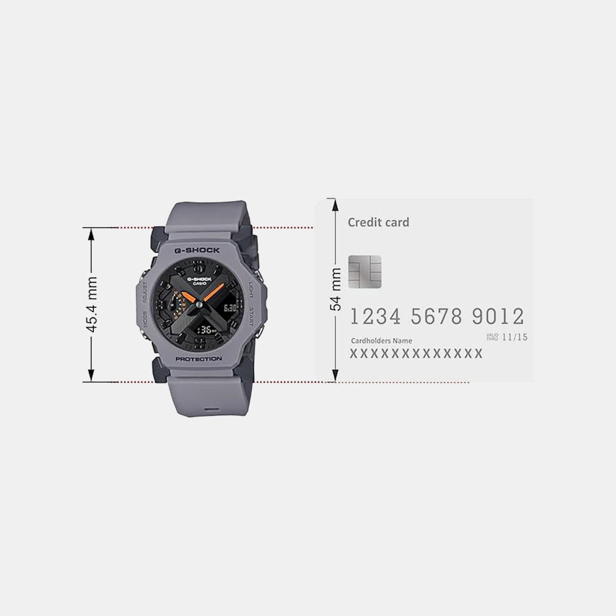 G-Shock Men Quartz Grey Dial Analog-Digital Resin Watch G1701