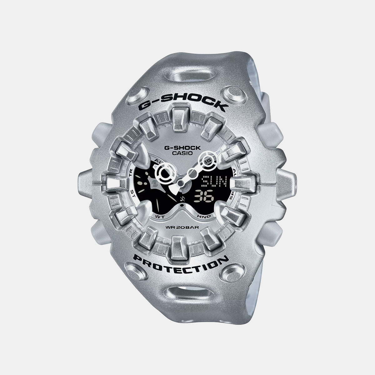 G-Shock Men Quartz Silver Dial Analog-Digital Resin Watch G1705