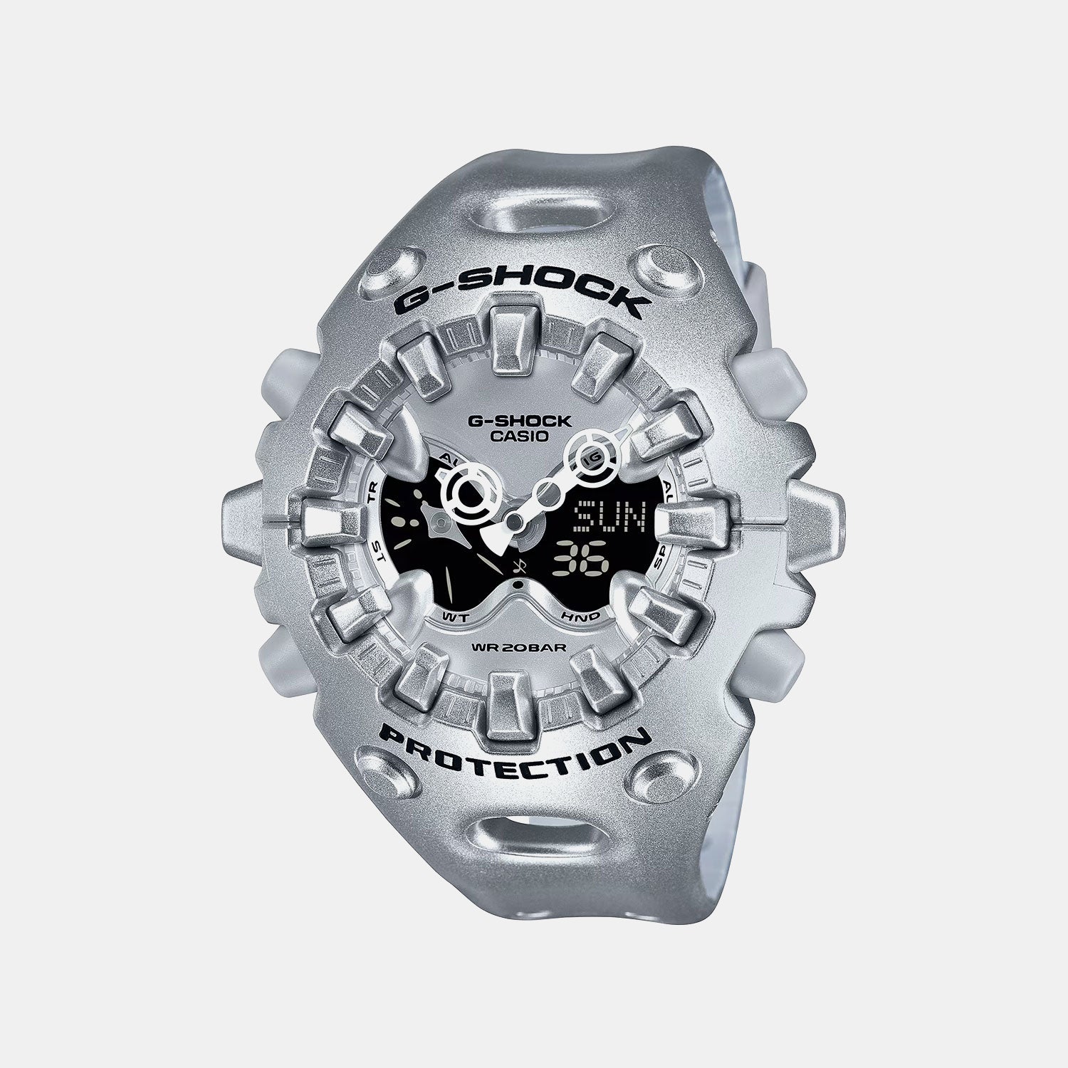 G-Shock Men Quartz Silver Dial Analog-Digital Resin Watch G1705
