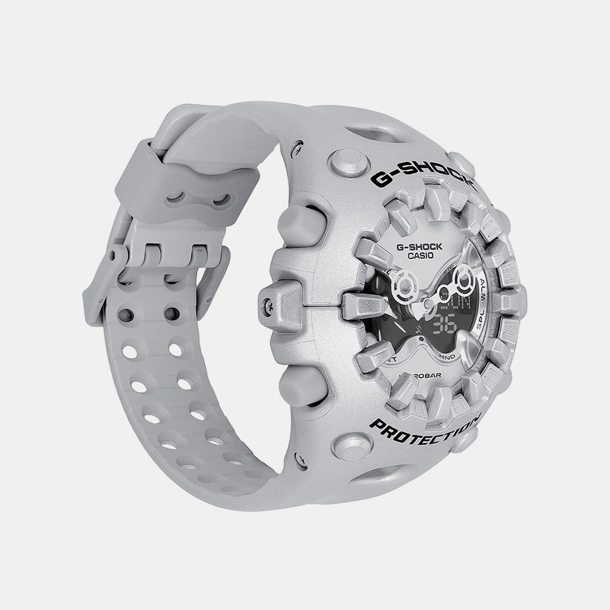 G-Shock Men Quartz Silver Dial Analog-Digital Resin Watch G1705