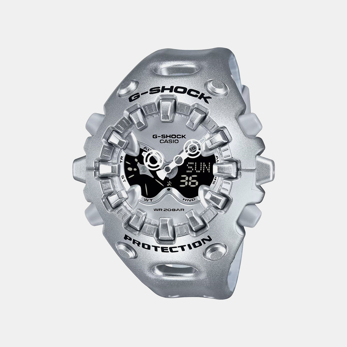 G-Shock Men Quartz Silver Dial Analog-Digital Resin Watch G1705