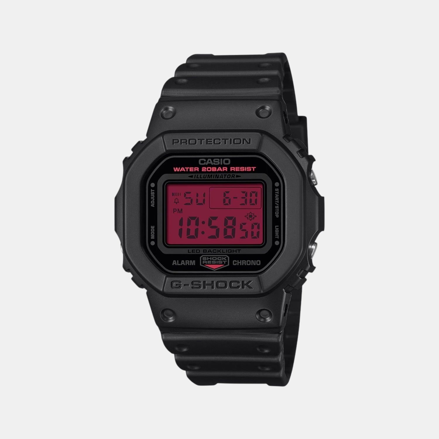 G-Shock Men Quartz Red Dial Digital Resin Watch G1706