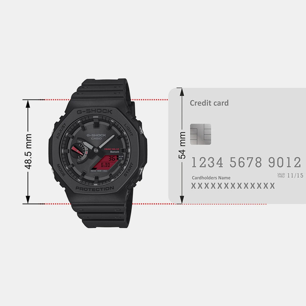 G-Shock Men Quartz Black Dial Analog-Digital Resin Watch G1707