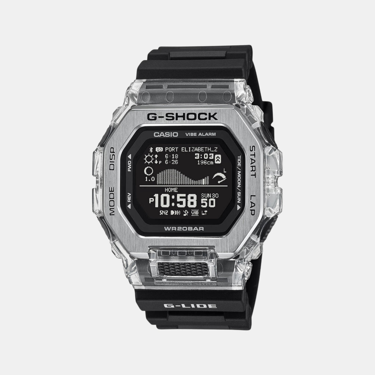G-Shock Men Quartz Black Dial Digital Resin Watch G1708