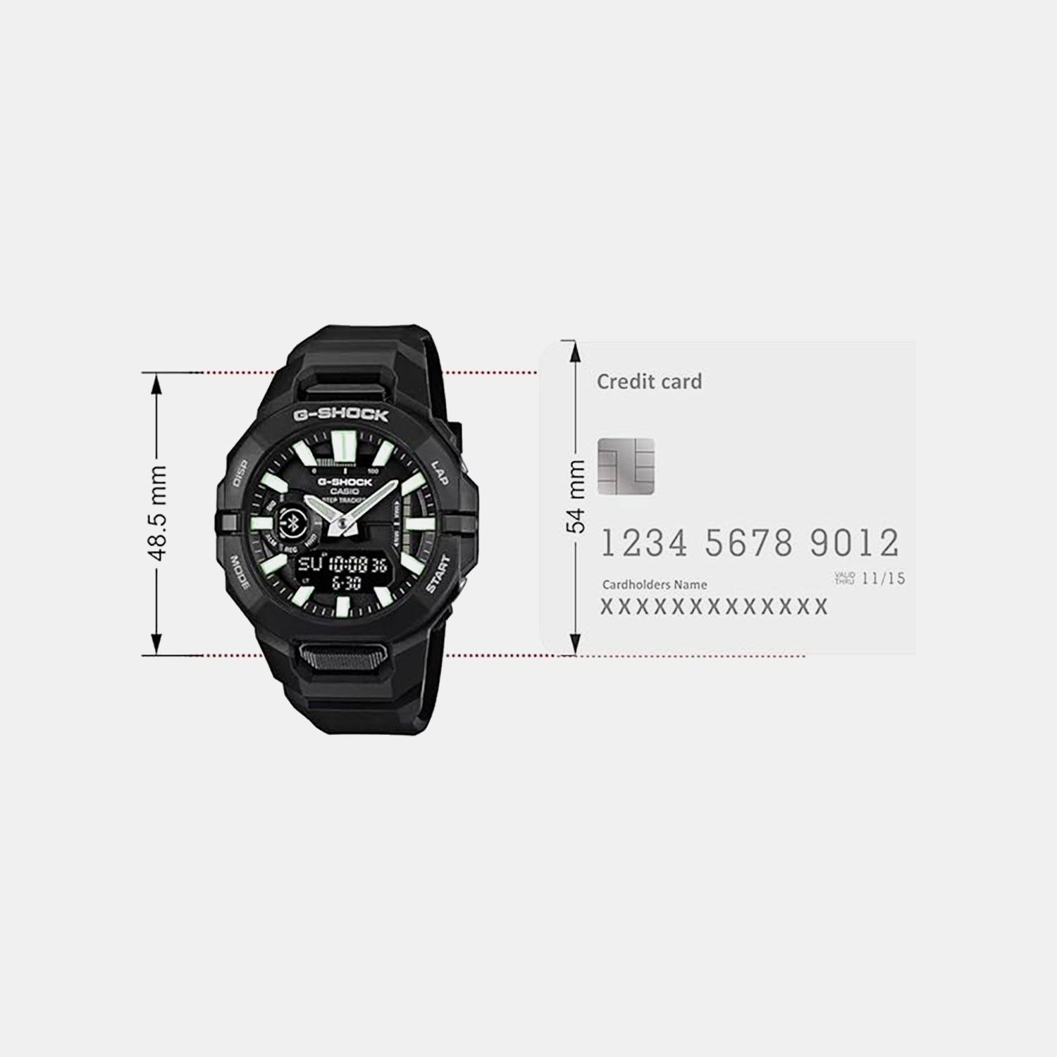 G-Shock Men Quartz Black Dial Analog-Digital Resin Watch G1709 GBA-950-1ADR