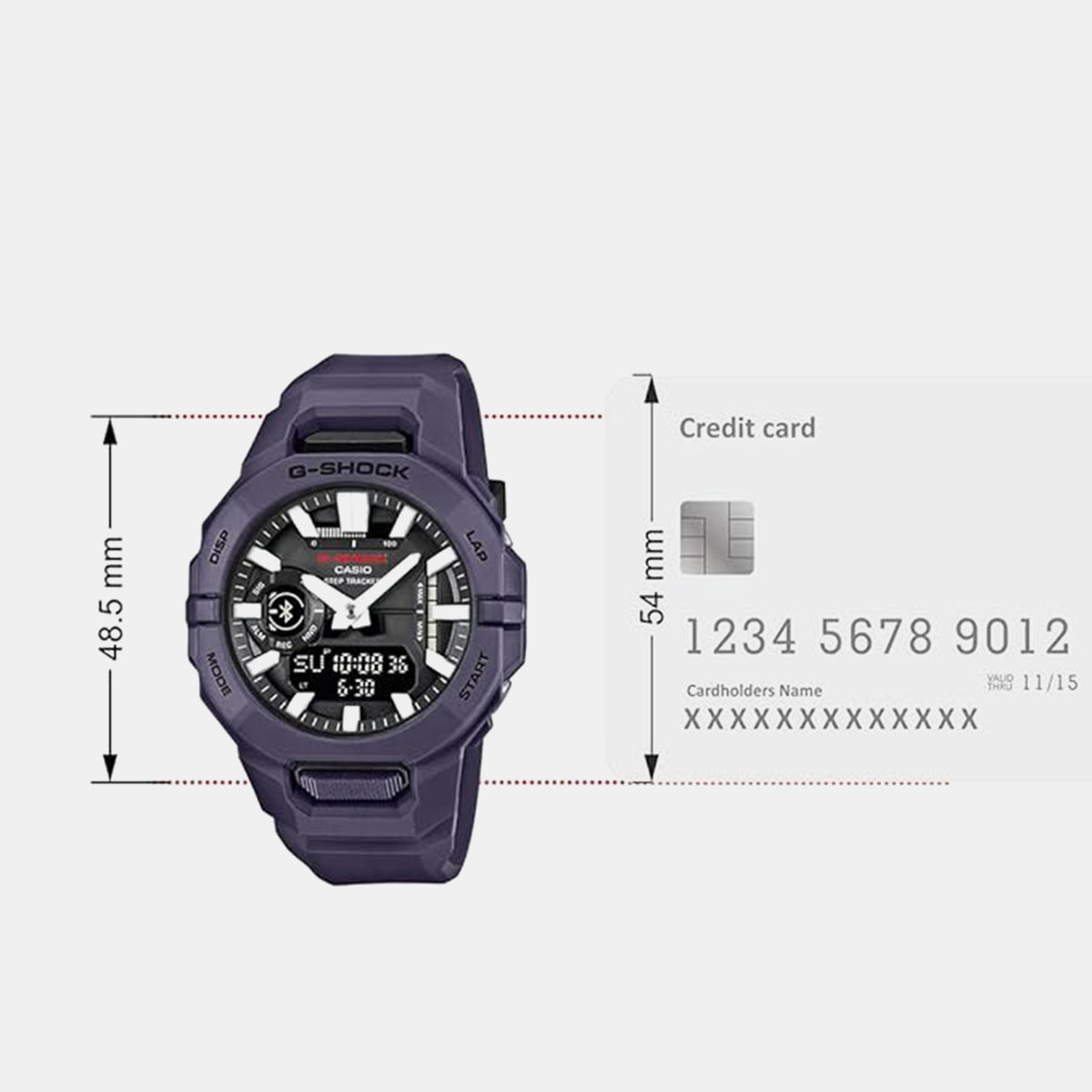 G-Shock Men Quartz Purple Dial Analog-Digital Resin Watch G1710