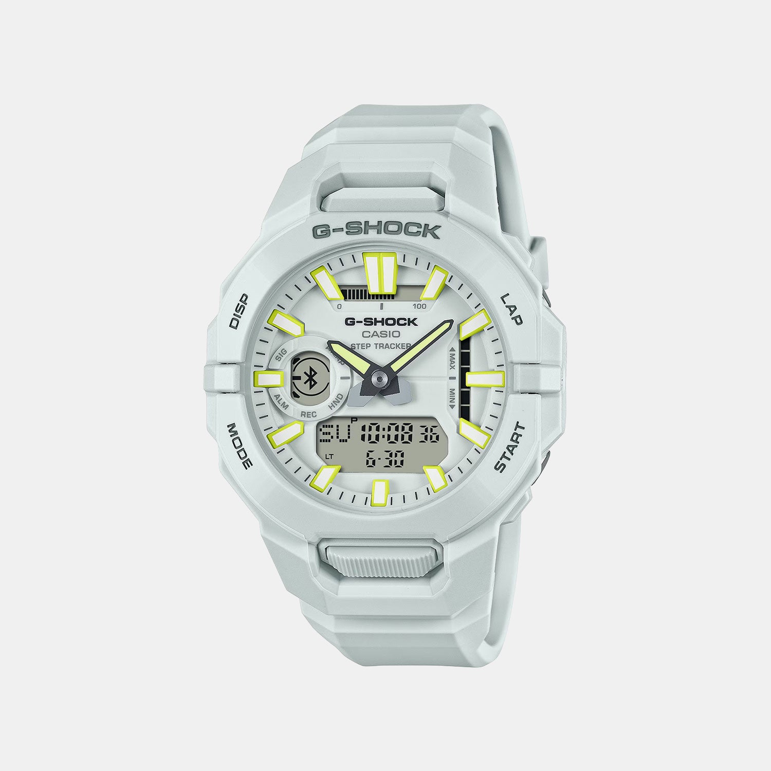 G-Shock Men Quartz White Dial Analog-Digital Resin Watch G1711 GBA-950-7ADR