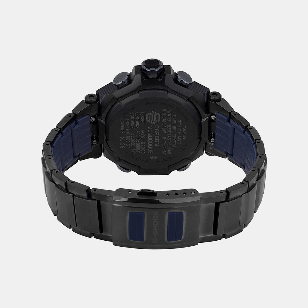 G-shock Men Quartz Black Dial Analog Stainless Steel Watch G1712