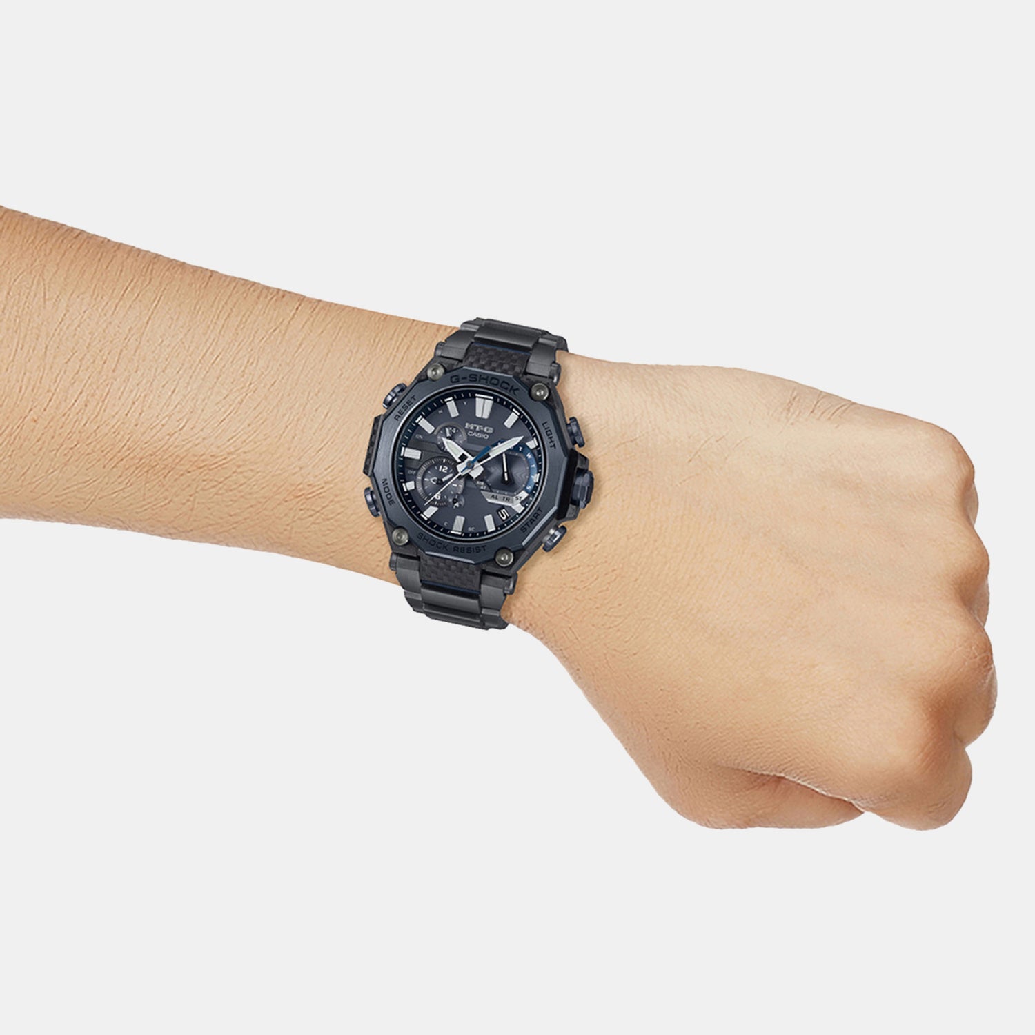 G-shock Men Quartz Black Dial Analog Stainless Steel Watch G1712