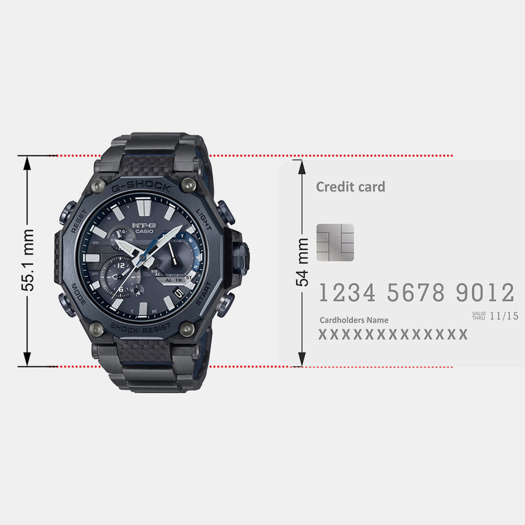 G-shock Men Quartz Black Dial Analog Stainless Steel Watch G1712