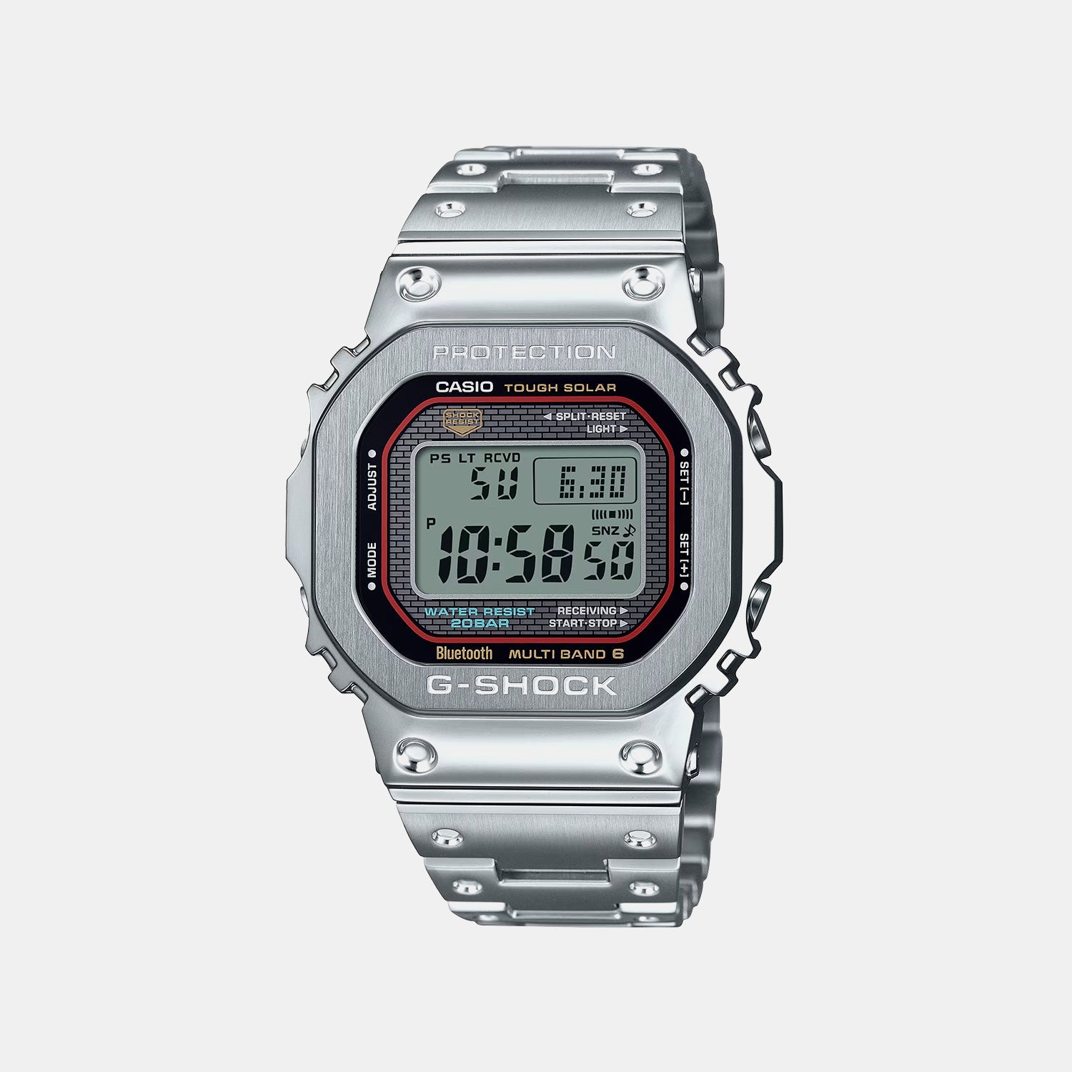 G-Shock Men Quartz Black Dial Digital Stainless Steel Watch G1713 GMW-B5000D-1CDR