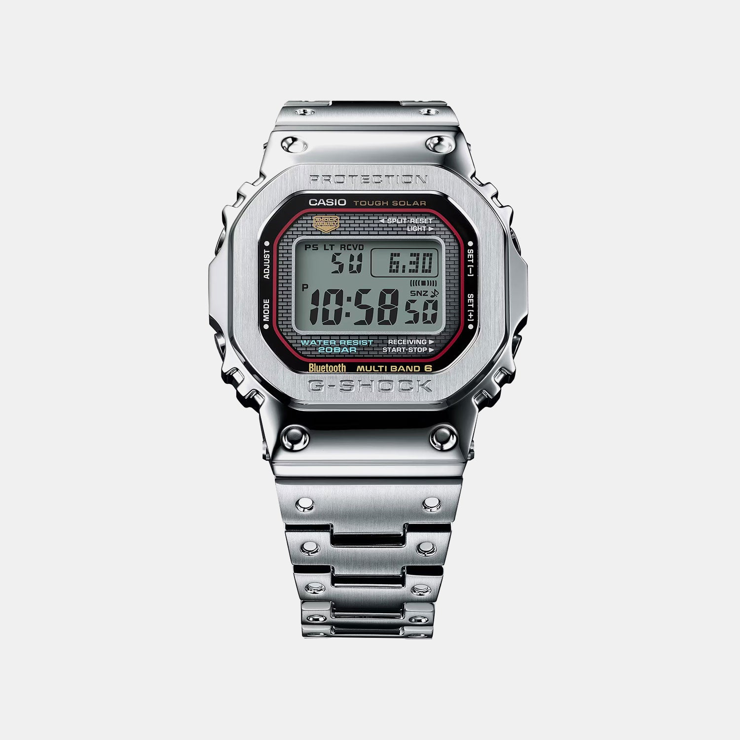 G-Shock Men Quartz Black Dial Digital Stainless Steel Watch G1713 GMW-B5000D-1CDR