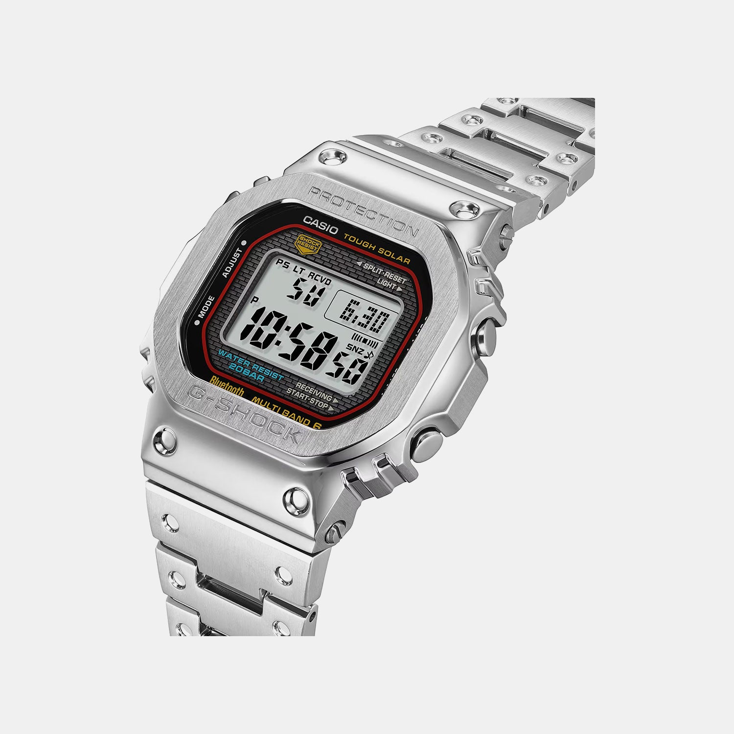 G-Shock Men Quartz Black Dial Digital Stainless Steel Watch G1713 GMW-B5000D-1CDR