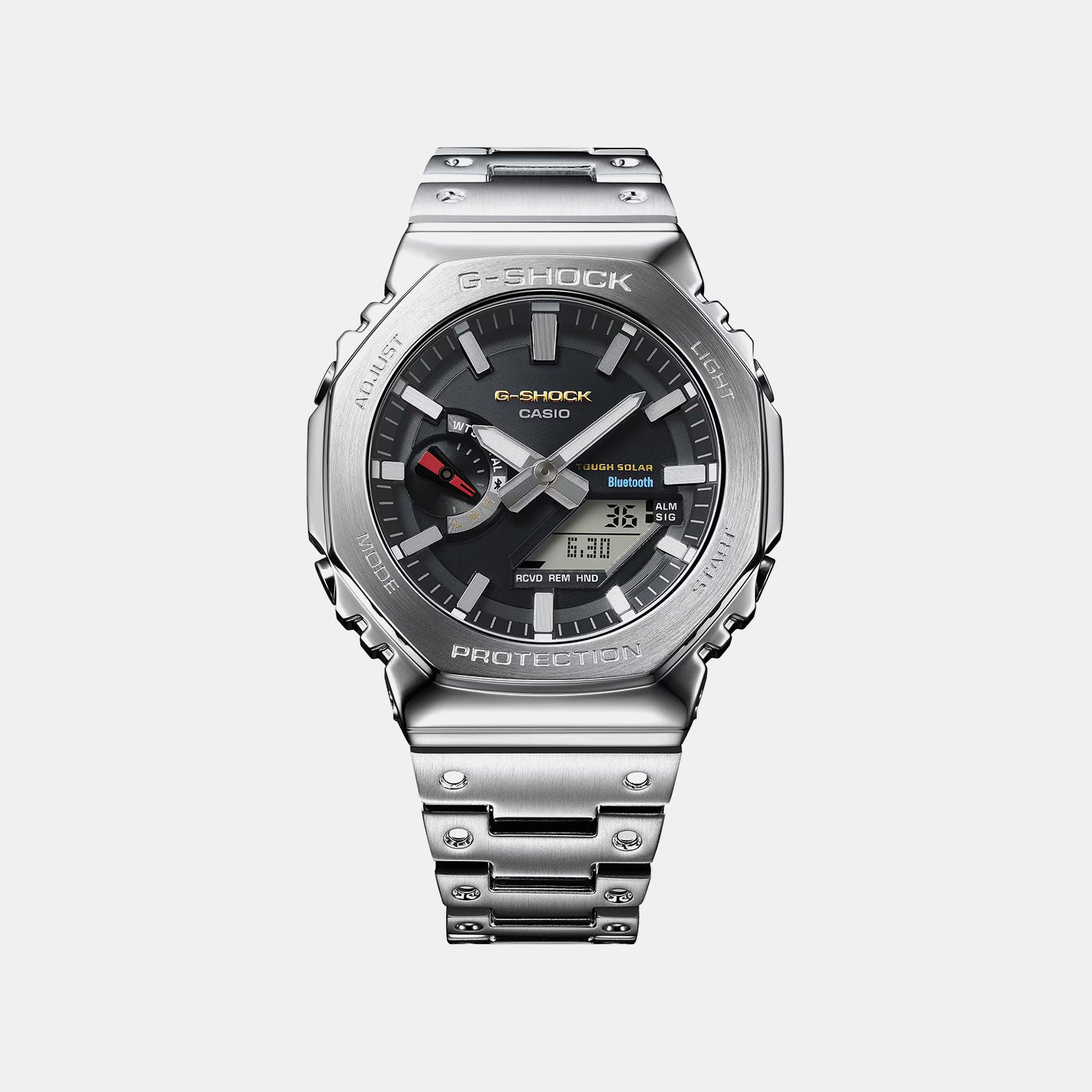 G-Shock Men Quartz Black Dial Analog-Digital Stainless Steel Watch G1714 GM-B2100SD-1CDR