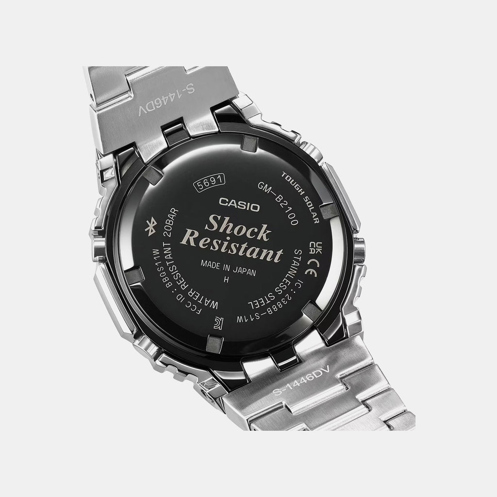 G-Shock Men Quartz Black Dial Analog-Digital Stainless Steel Watch G1714