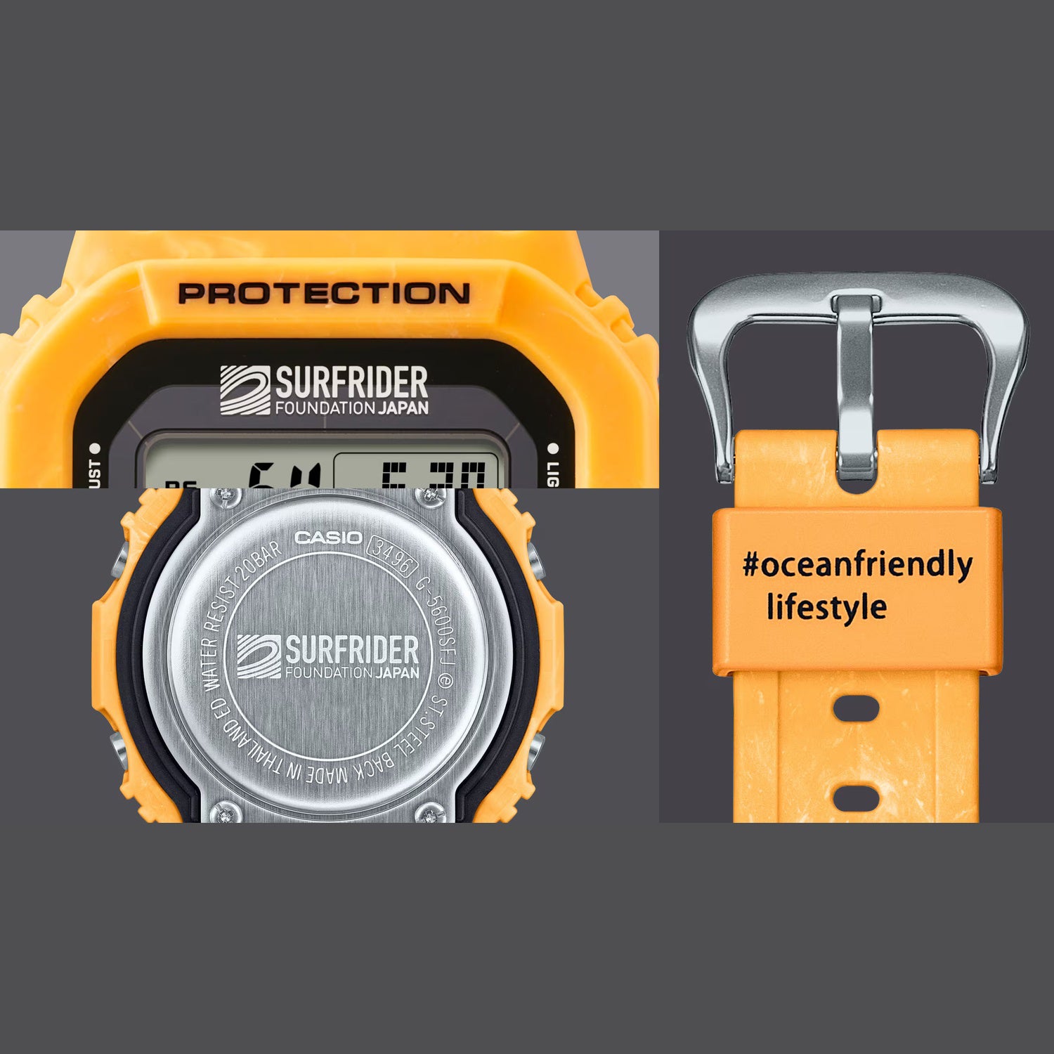 G-Shock x Surfrider Foundation Japan Limited Edition Digital Resin Watch G-5600SFJ-9 G1715