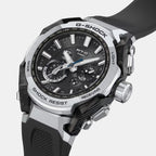 Men Solar Black Dial Analog Resin Watch G1716
