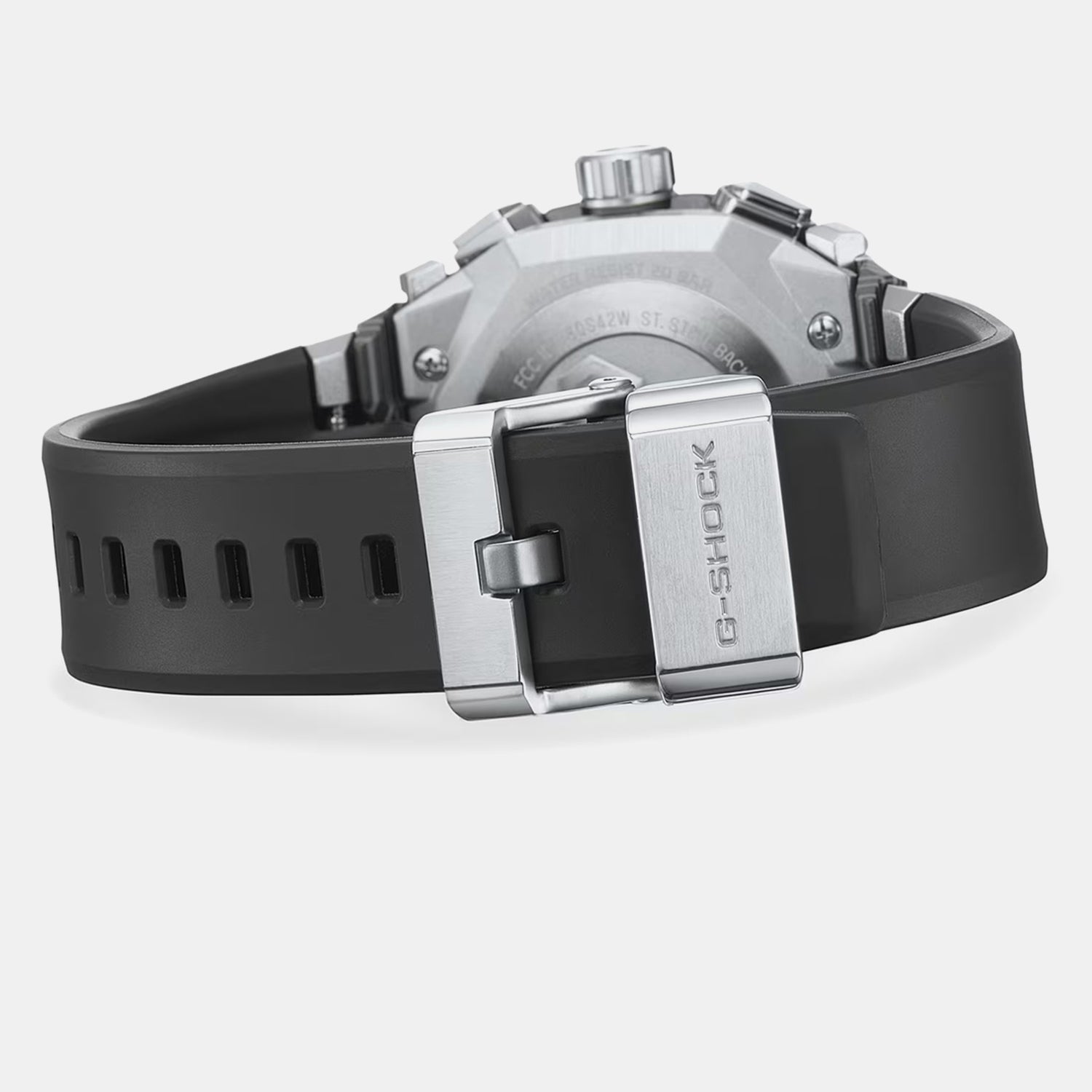 Men Solar Black Dial Analog Resin Watch G1716