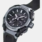 Men Solar Black Dial Analog Resin Watch G1717