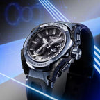 Men Solar Black Dial Analog Resin Watch G1717