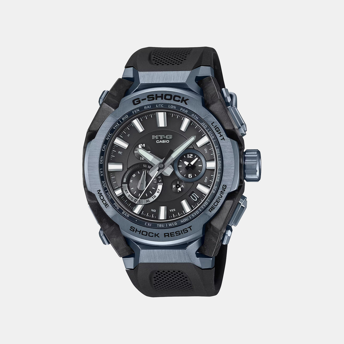 G-Shock Men Solar Black Dial Analog Resin Watch G1717