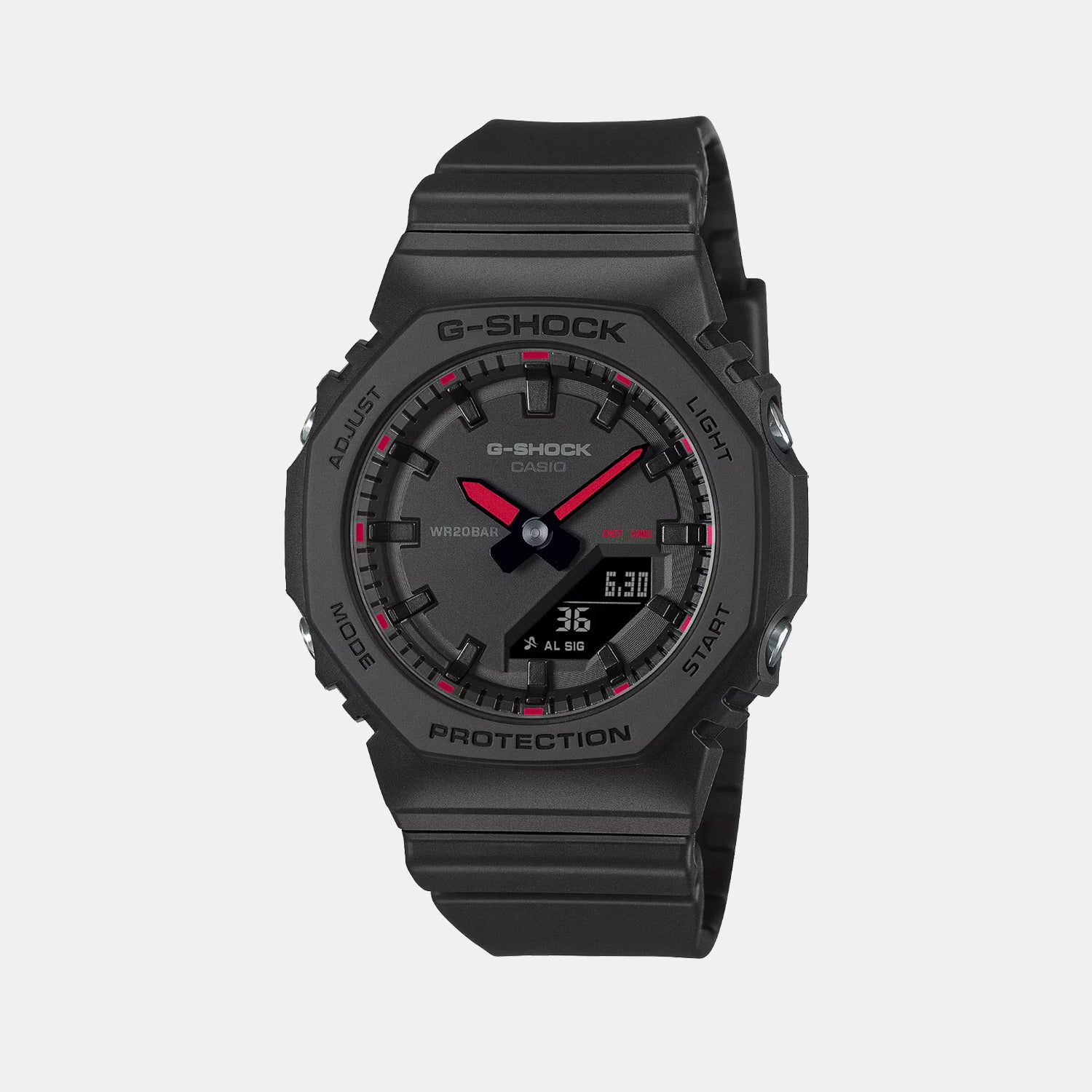 G-Shock Women Quartz Black Dial Analog-Digital Resin Watch GMA-P2100SA-1A1 G1718