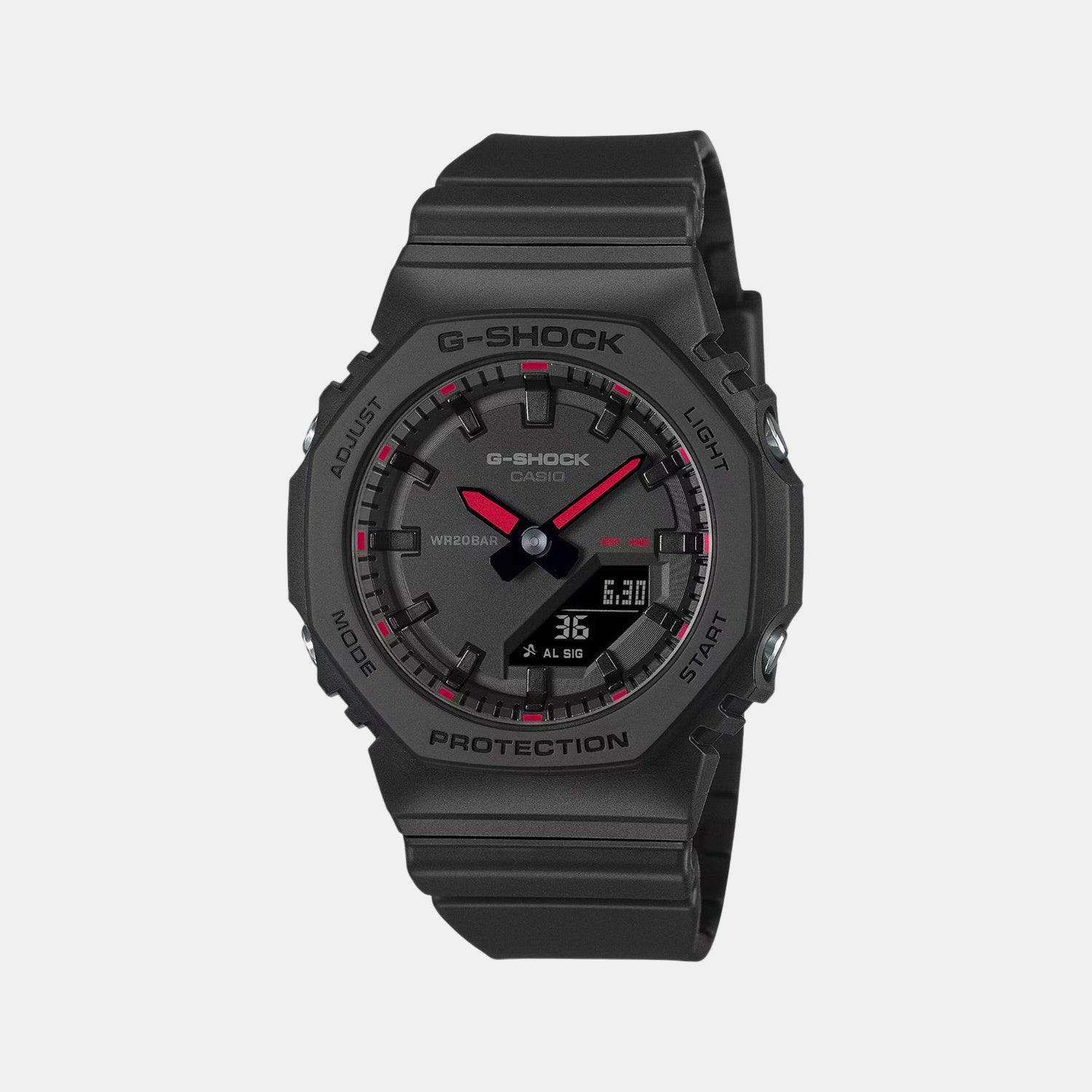 G-Shock Women Quartz Black Dial Analog-Digital Resin Watch GMA-P2100SA-1A1 G1718