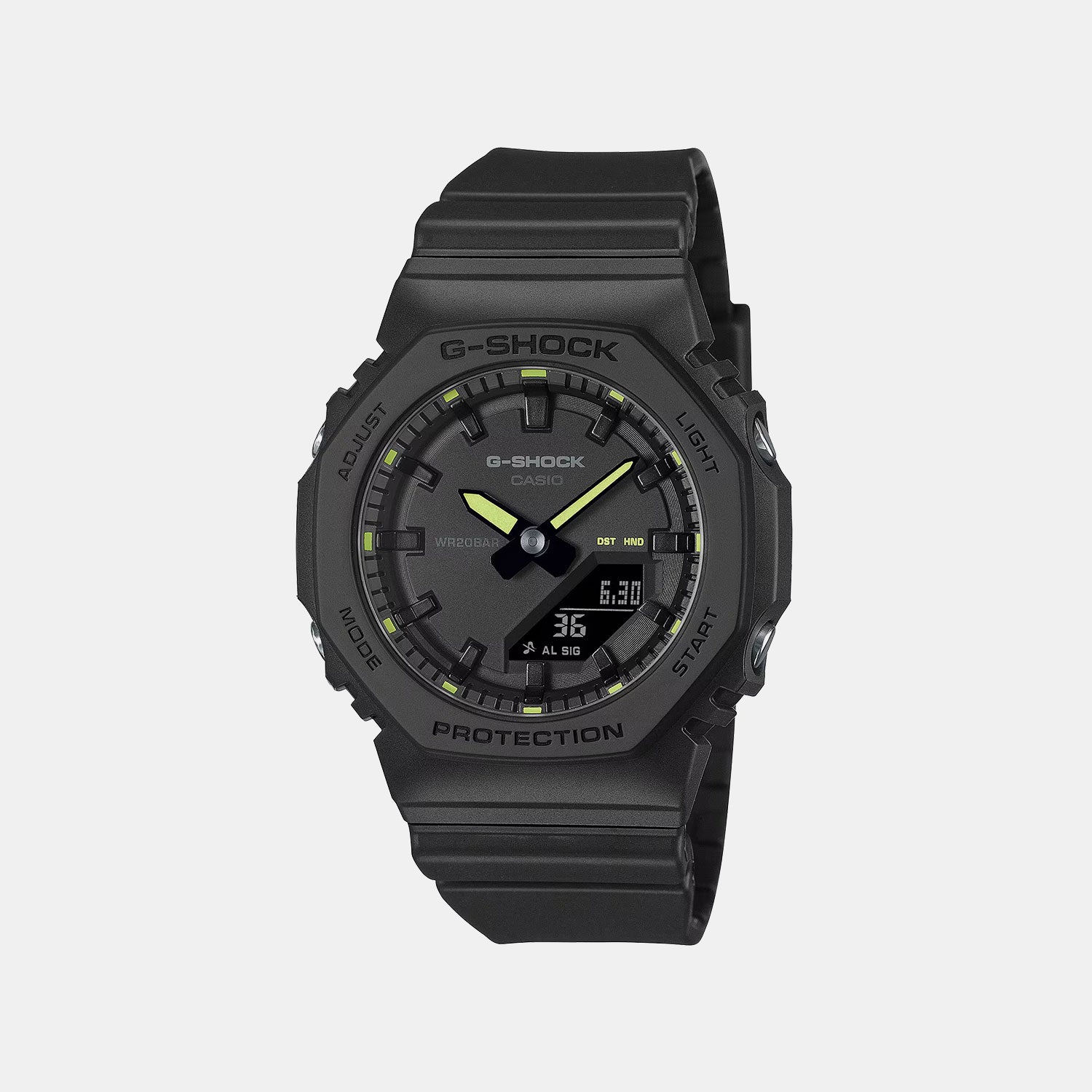 G-Shock Women Quartz Black Dial Analog-Digital Resin Watch G1719 GMA-P2100SA-1A2DR