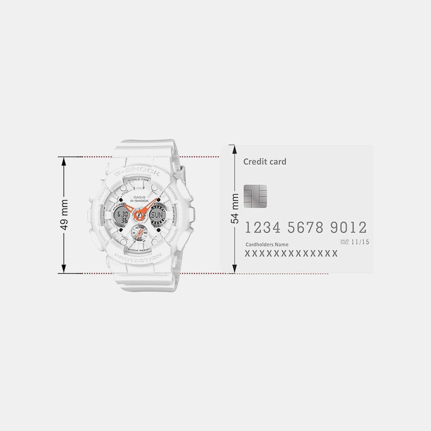 G-Shock Women Quartz White Dial Analog-Digital Resin Watch G1720