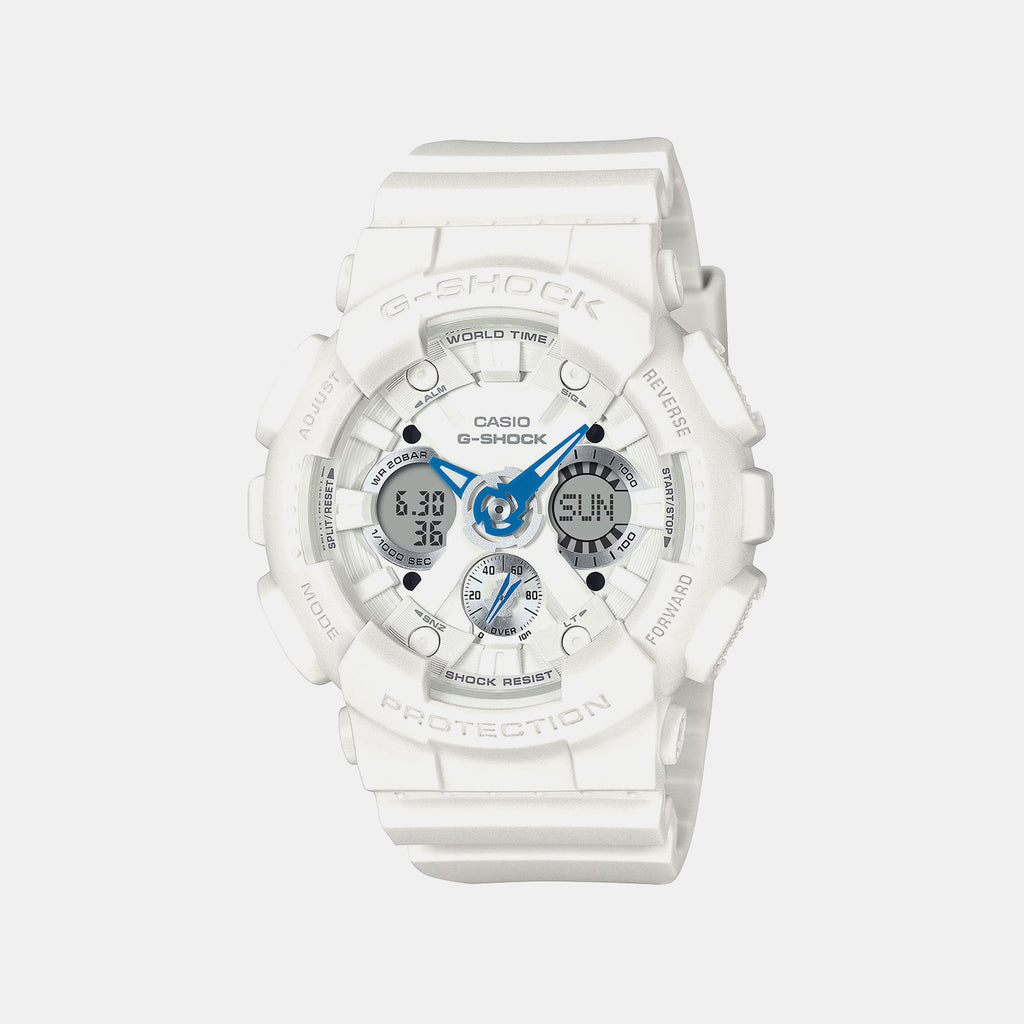 G-Shock Women Quartz White Dial Analog-Digital Resin Watch G1721
