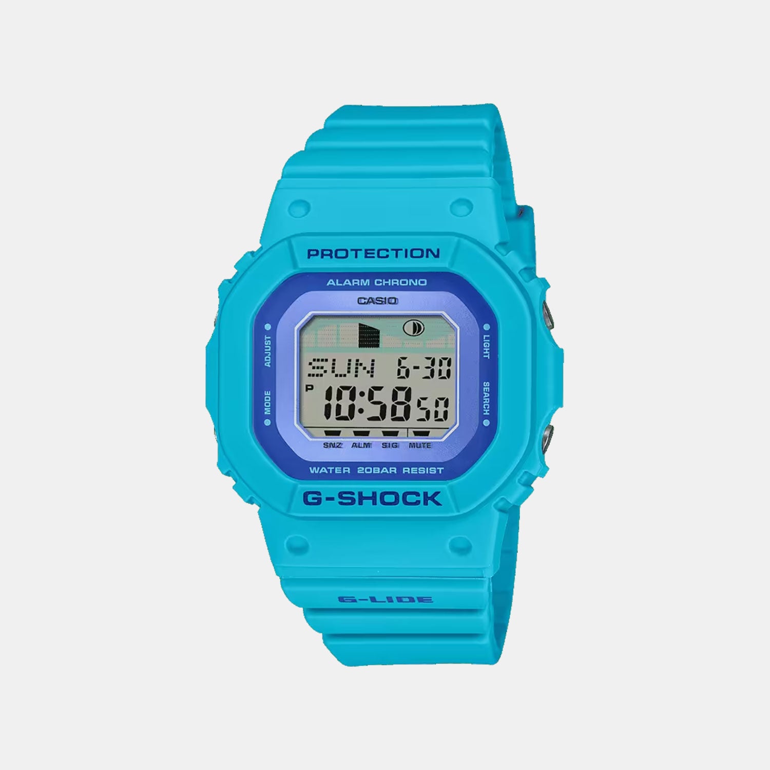 G-Shock Women Quartz Blue Dial Digital Resin Watch G1722 GLX-S5610-2DR