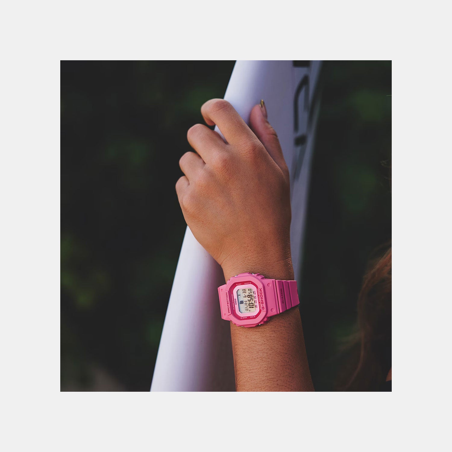 G-Shock Women Quartz Pink Dial Digital Resin Watch G1723 GLX-S5610-4DR