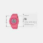 G-Shock Women Quartz Pink Dial Digital Resin Watch G1723