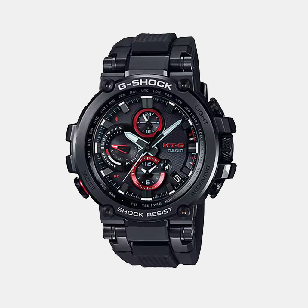 G-Shock MT-G Men Solar Black Dial Chronograph Resin Watch G1729