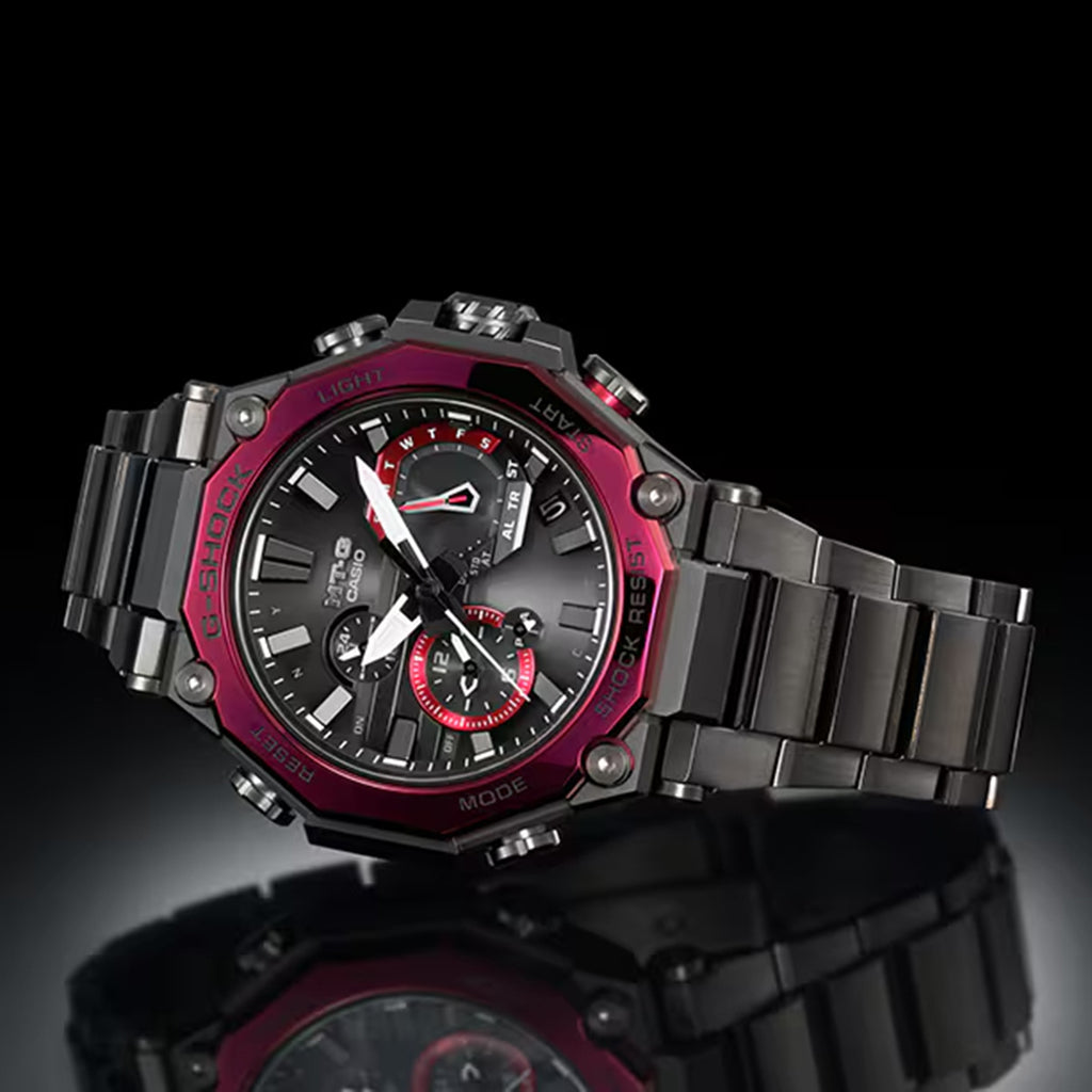 Men Quartz Black Dial Analog Resin Watch MTG-B2000BD-1A4DR G1731