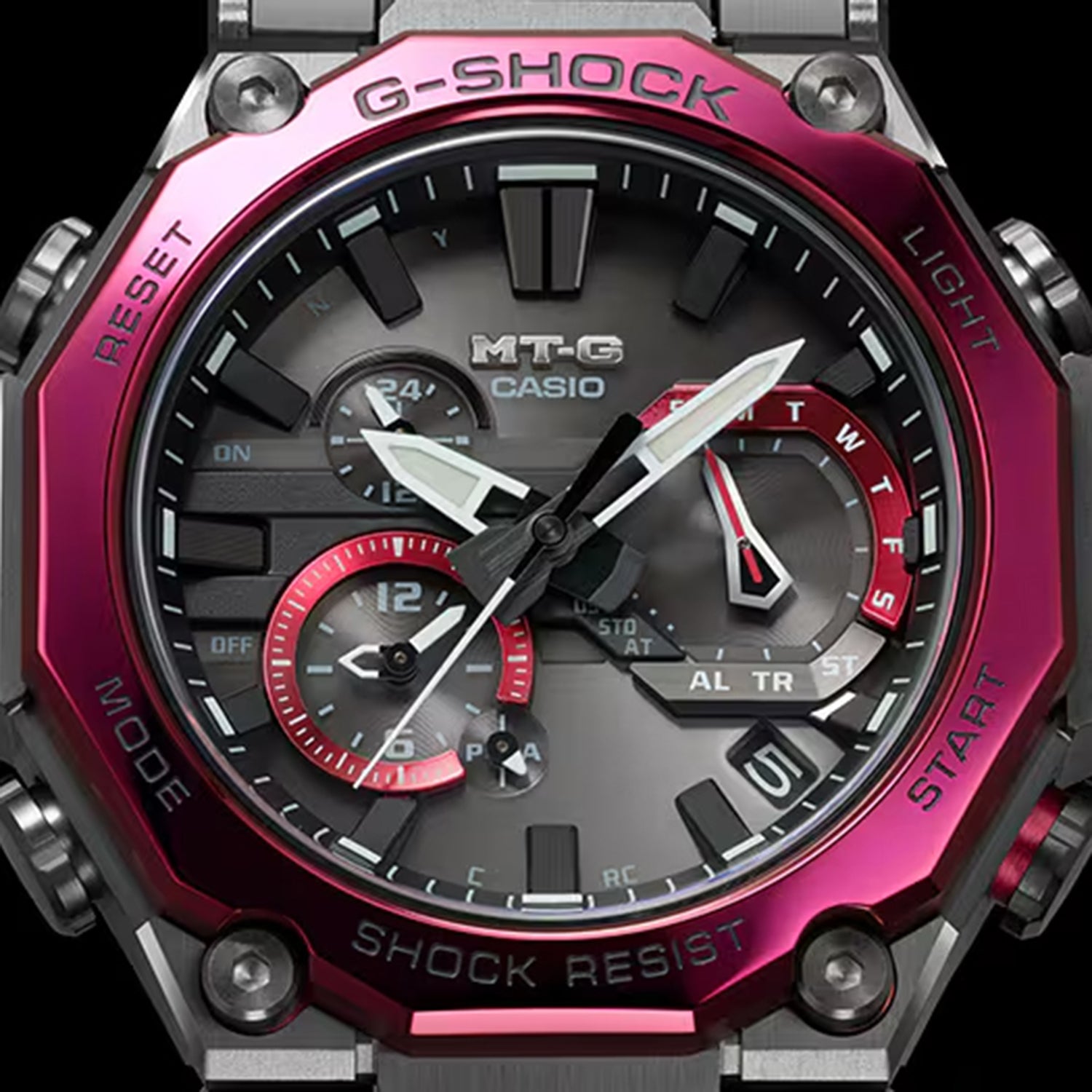 Men Quartz Black Dial Analog Resin Watch MTG-B2000BD-1A4DR G1731