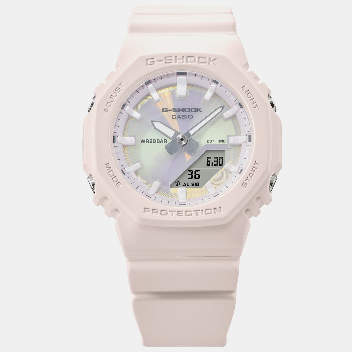G-Shock Women Quartz Mother Of Pearl Dial Analog-Digital Resin Watch G1739