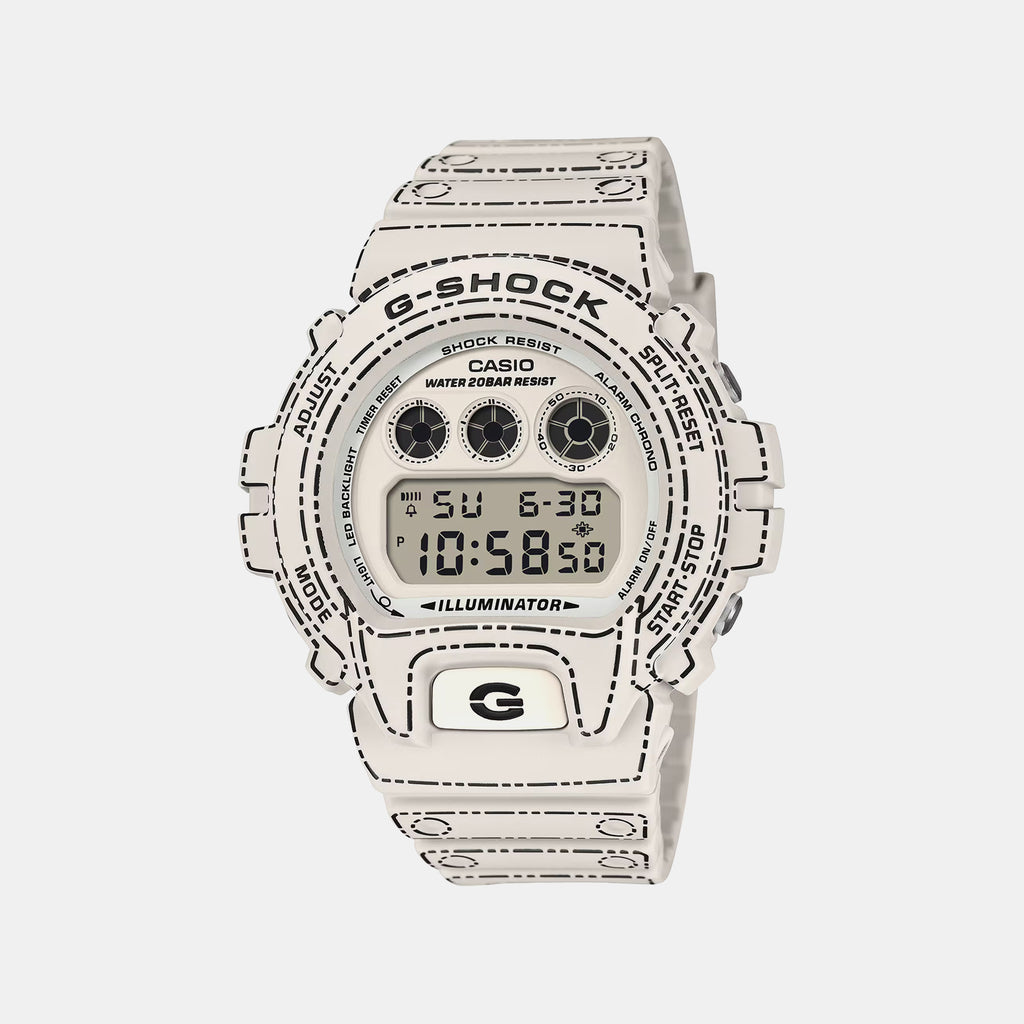 G-Shock Men Quartz White Dial Digital Resin Watch G1748