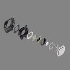 Unisex Quartz Black Dial Digital Resin Watch G1749