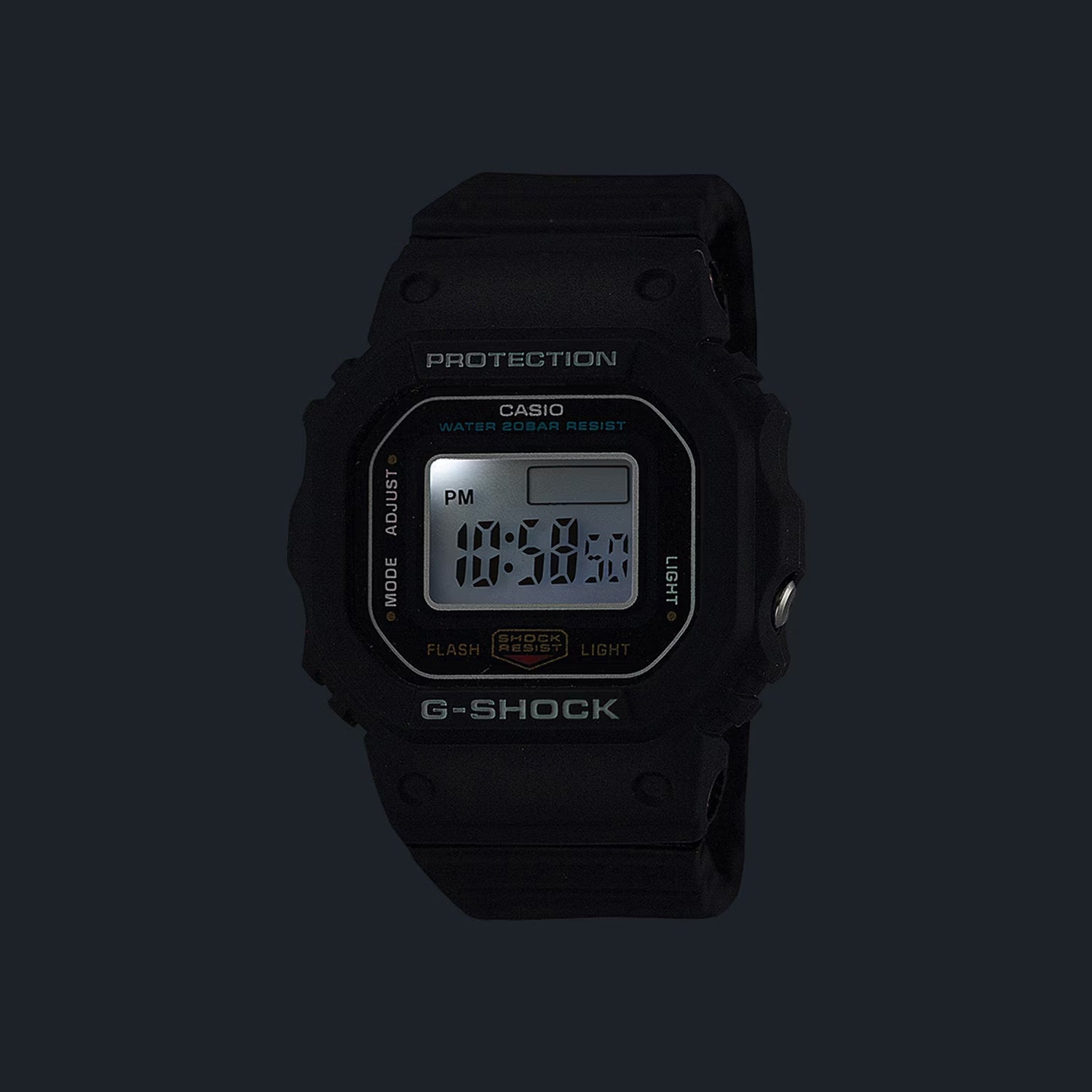 Unisex Quartz Black Dial Digital Resin Watch G1749
