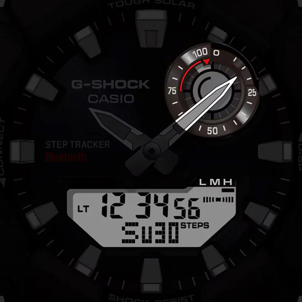 G-shock Men Solar Black Dial Analog-Digital Resin Watch G1754