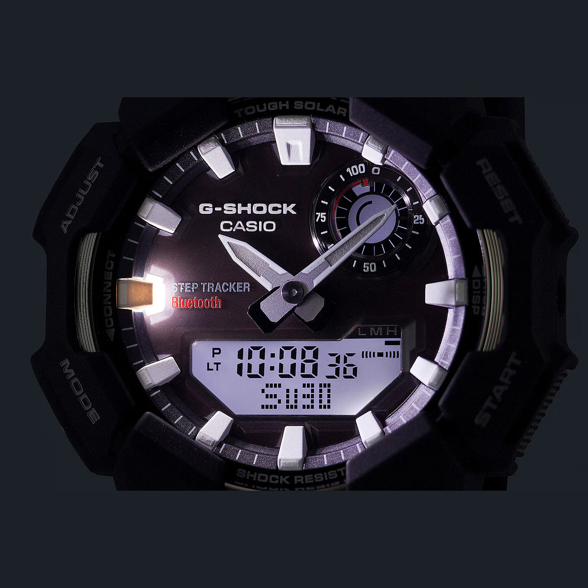 G-Shock Men Solar Black Dial Analog-Digital Resin Watch G1756