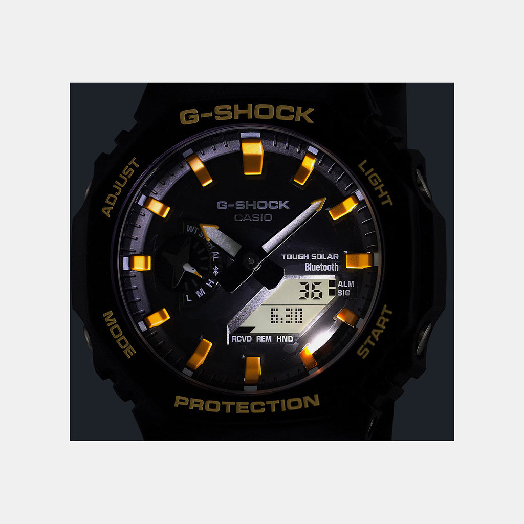 G-Shock Men Solar Black Dial Analog-Digital Resin Watch G1757