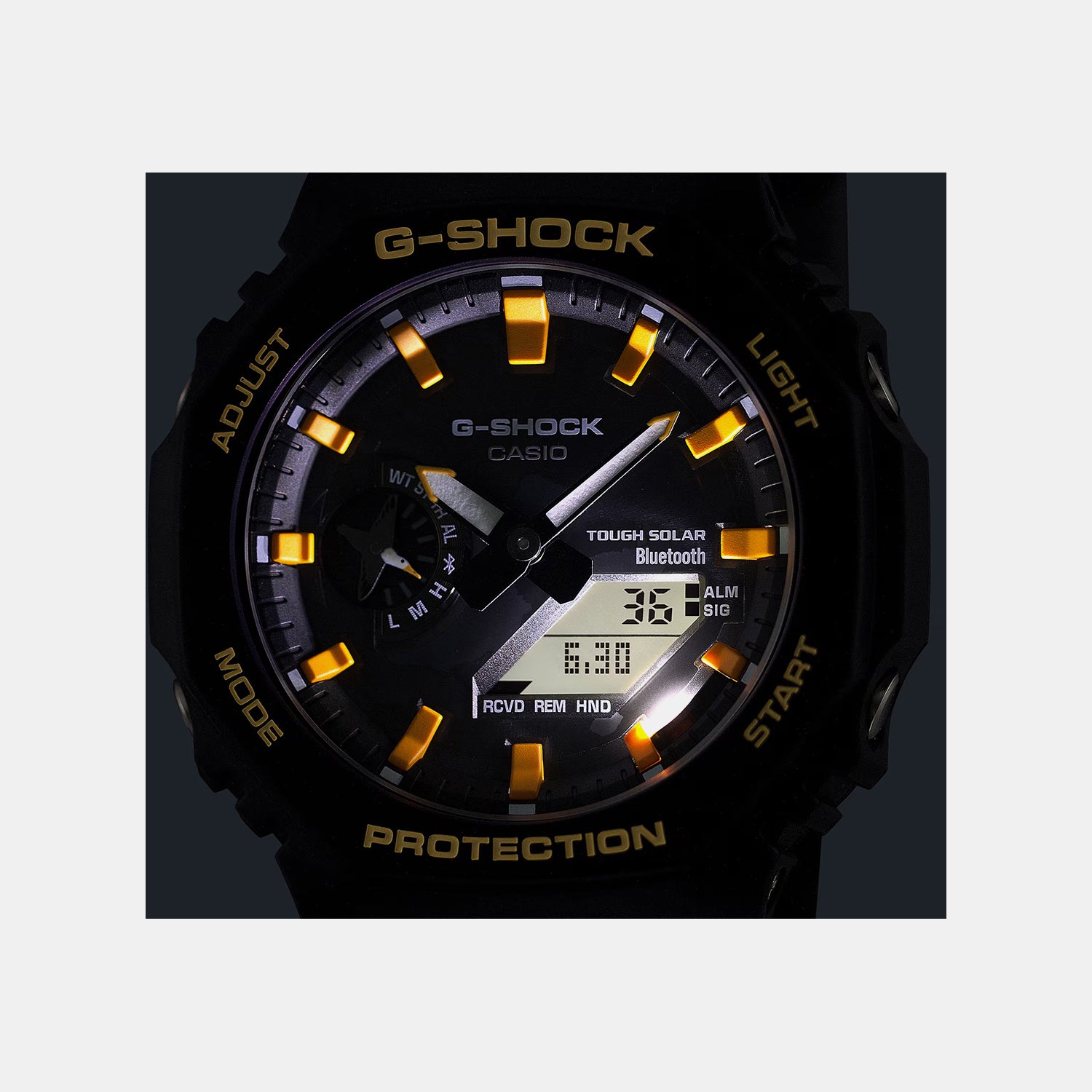G-Shock Men Solar Black Dial Analog-Digital Resin Watch G1757