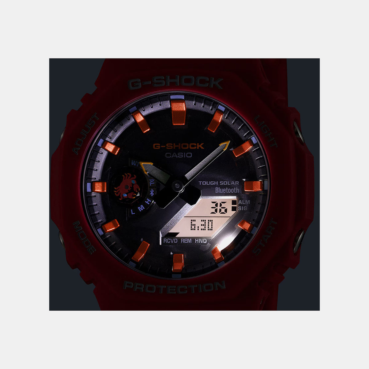 G-Shock Men Solar Black Dial Analog-Digital Resin Watch G1758