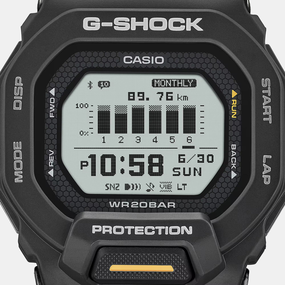 G-Shock Men Quartz Black Dial Digital Resin Watch G1760