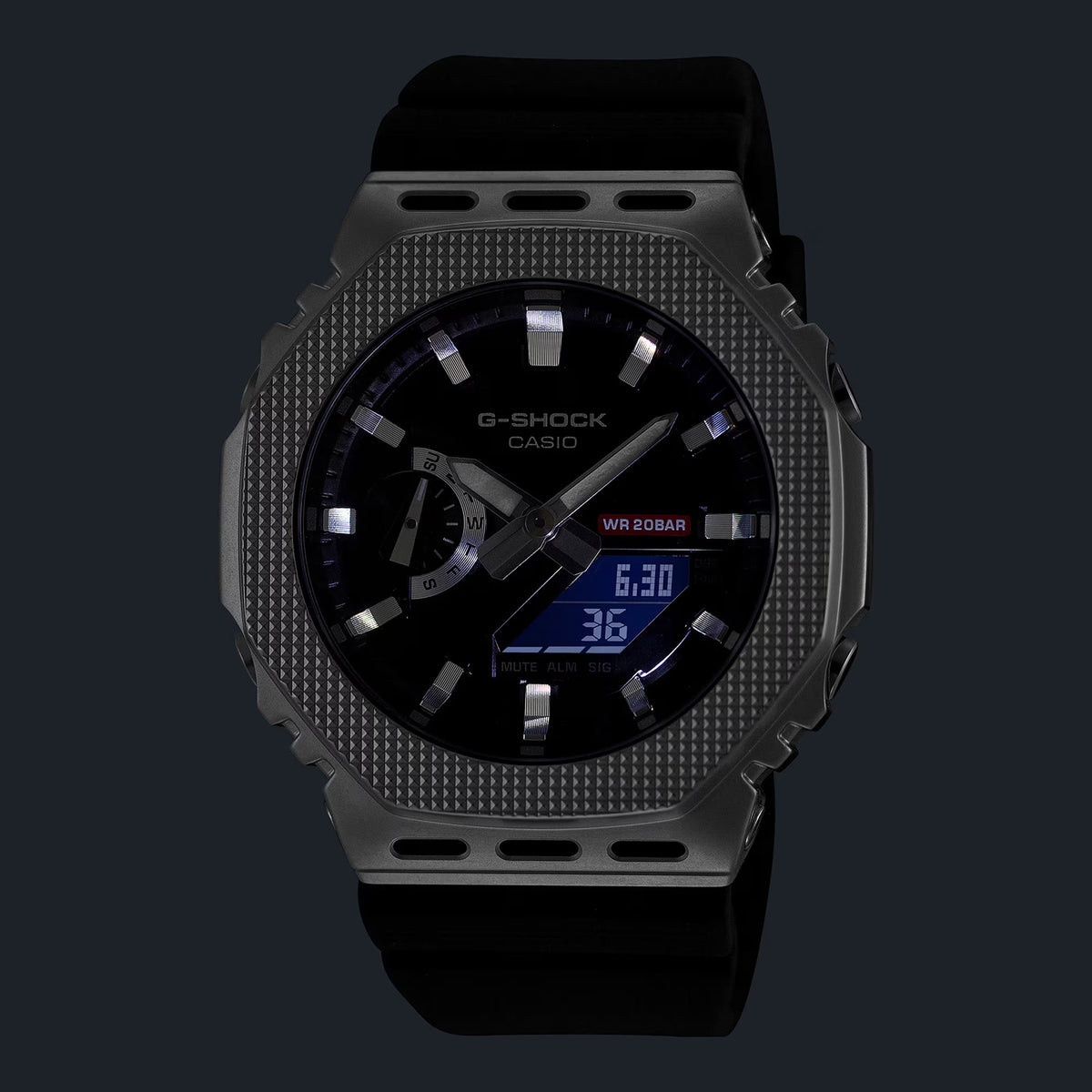 G-Shock Men Quartz Black Dial Analog-Digital Resin Watch G1763